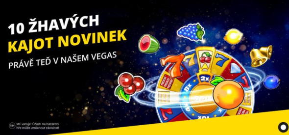 10 nových Kajot automatů ve Fortuna Vegas