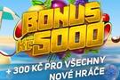 Sazka Hry zvyšují vstupní bonus na 300+5000 Kč