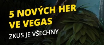 Vyzkoušej 5 nových her u Fortuna Vegas