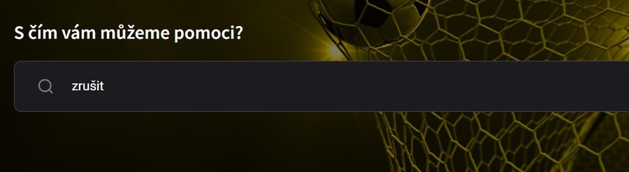 Fortuna zrušení účtu: krok 2