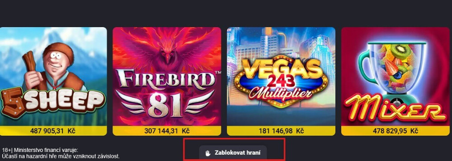 K blokaci lze využít také stále viditelný Panic Button