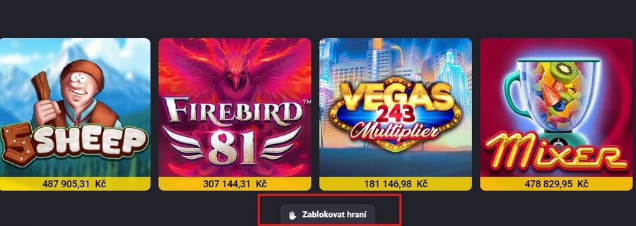 Zablokovat hraní v&nbsp;online casinu Fortuna