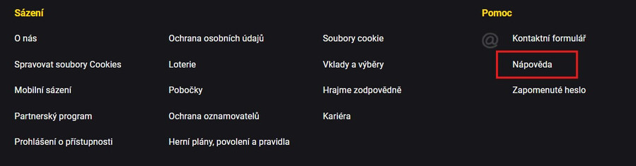 Fortuna zrušení účtu: krok 1