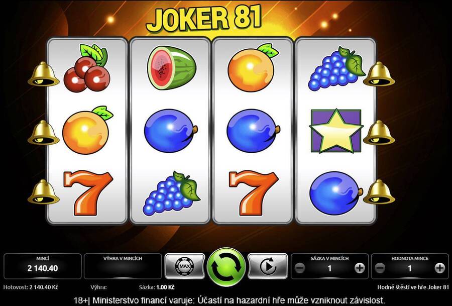 Hrací automat Joker 81 od Kajot Games