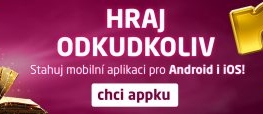 SYNOT TIP mobilní aplikace - hraj odkudkoliv zdarma nebo o reálné peníze