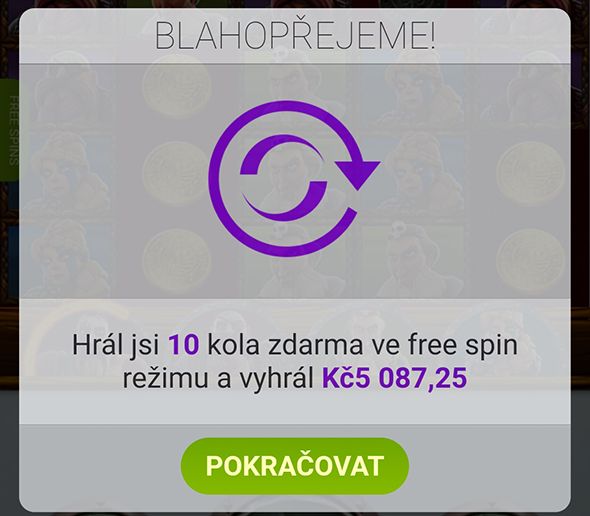 Mega výhra během free spinu