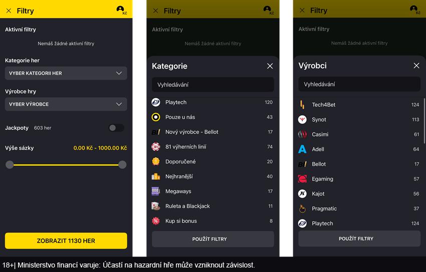 Najdětě si pomocí filtrování vhodný výherní automat v&nbsp;online casinu Fortuna