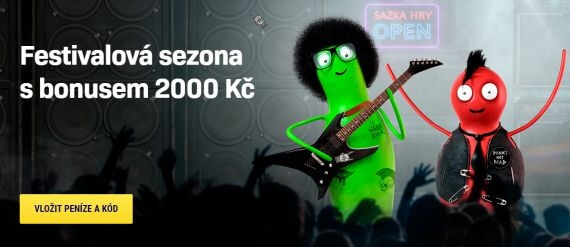 Bonus 2 000 Kč na hudební automaty u Sazka Her