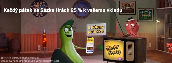 Využijte Happy Friday bonus od Sazka Her