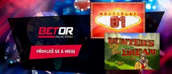 Registruj se do online casina Betor s automaty e-gaming zdarma