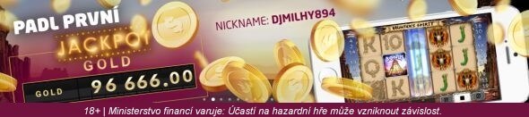 První Golden Jackpot v SYNOT TIP casinu