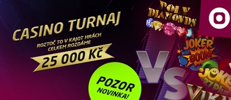 Casino turnaj v Kajot hrách u SYNOT TIPu