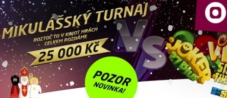 MIkulášský turnaj v Kajot hrách u SYNOT TIP