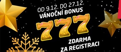 Získejte vánoční bonus 777,- od SYNOT TIPu