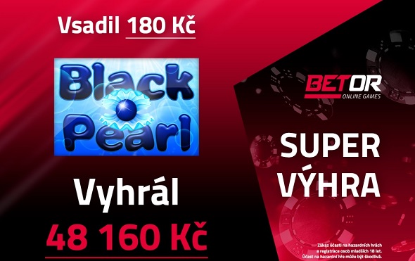 Vysoká výhra na automatu Black Pearl od e-gaming