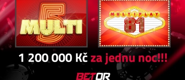 Večerní zábava v BETOR casinu přinesla hráči 1,2 miliónu