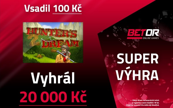 Další vysoká výhra na automatu Hunter’s Dream 2