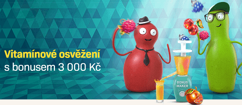 Vitamínový bonus 3000 Kč od Sazka Her