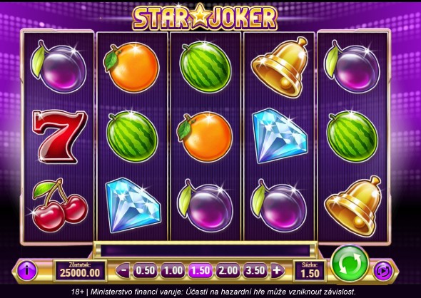 Vyzkoušej automat Star Joker a hraj o až 500 000 Kč