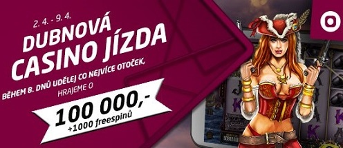 Dubnová casino jízda u SYNOT TIPu