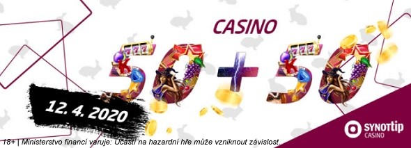 Velikonoční casino bonus u SYNOT TIP