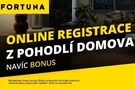 Online registrace u Fortuny s bonusem zdarma