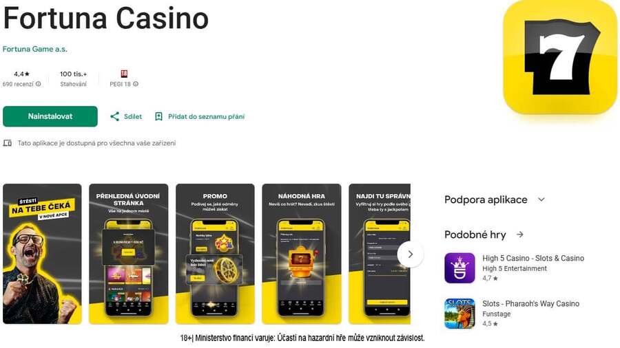Fortuna casino aplikace v&nbsp;Google Play pro Android