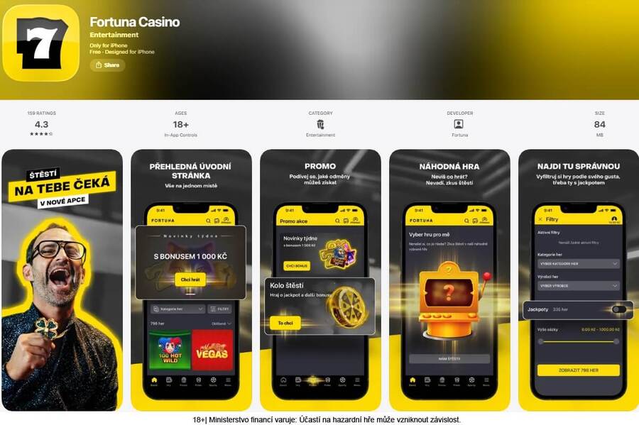 Fortuna casino aplikace v&nbsp;App Store pro iOS