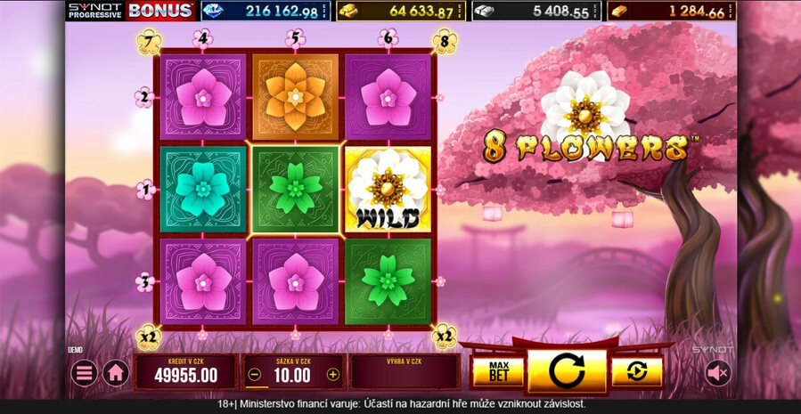 Výherní automat 8 Flowers od Synot Games