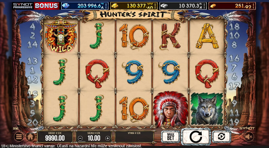 Výherní automat Hunter's Spirit od Synot Games