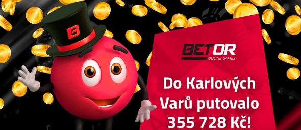 Vysoká výhra v online casinu Betor