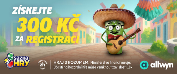 S registrací u Sazka Her získáte 300 Kč bonus zdarma