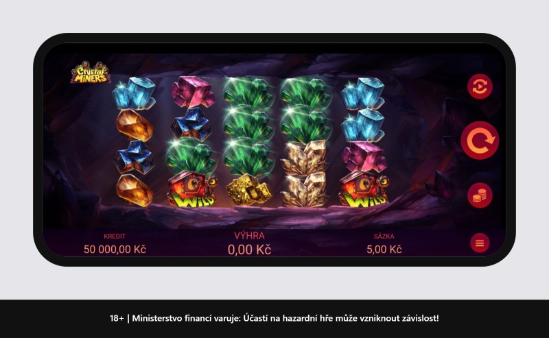 Apollo výherní automat Crystal Miners