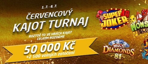 Spusťte si Kajot turnaj v online casinu SYNOT TIP nyní