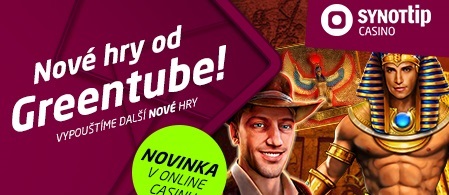 18 nových výherních automatů v online casinu SYNOT TIP