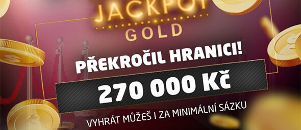 Synottip gold jackpot 270 000 Kč