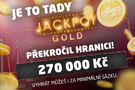 Synottip gold jackpot 270 000 Kč