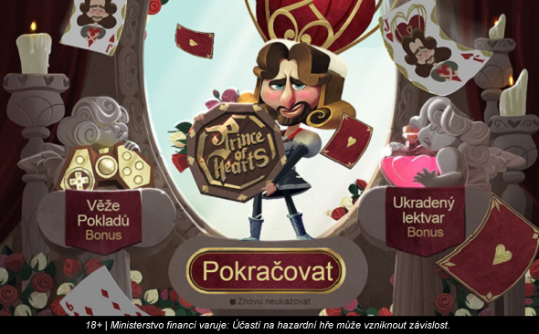 Automat Srdcový princ v online casinu Sazka Hry