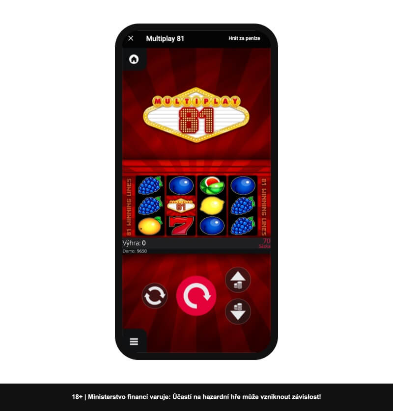 Automat MultiPlay 81 v&nbsp;online casinu Chance Vegas