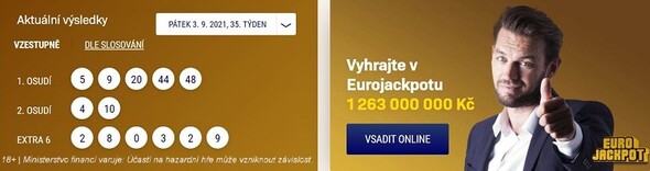 Eurojackpot výsledky