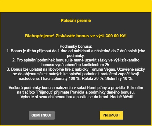 Příjmutí Páteční prémie
