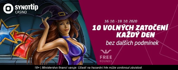 Free Rounds v online casinu SYNOT TIP