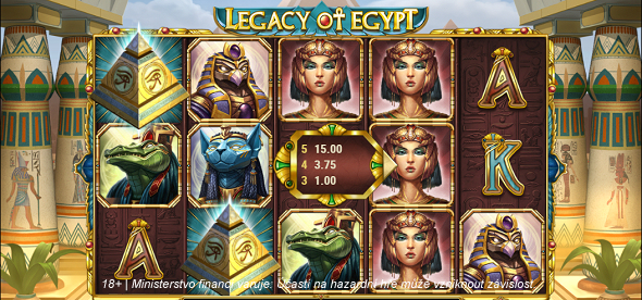 Legacy of Egypt - recenze online výherního automatu