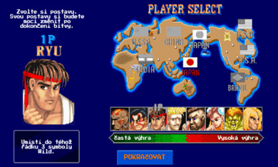 Online hra Street Fight II - automat u Sazka Her