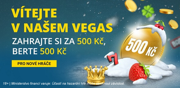 Fortuna Winter bonus 500 Kč za 500 Kč