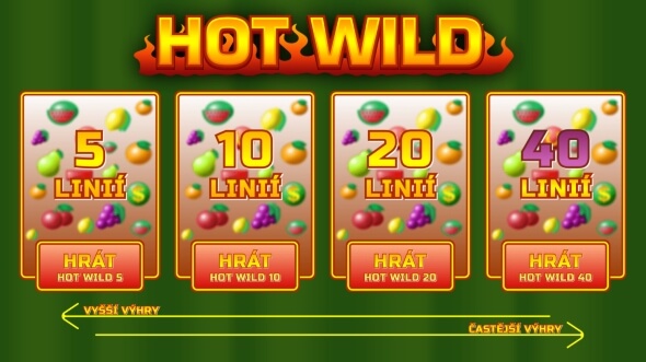 Hrací automat Hot Wild