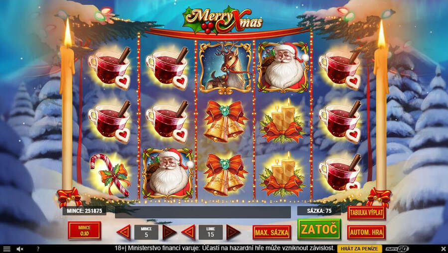 Zahrajte si výherní automat Merry Xmas