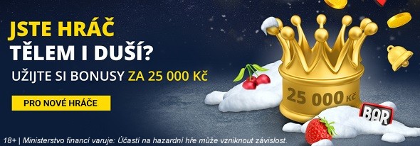 Online casino bonusy za 25 000 Kč od Fortuny