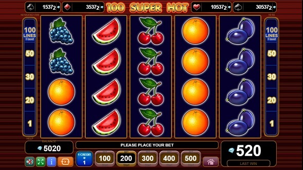 Online slot 100 Super Hot