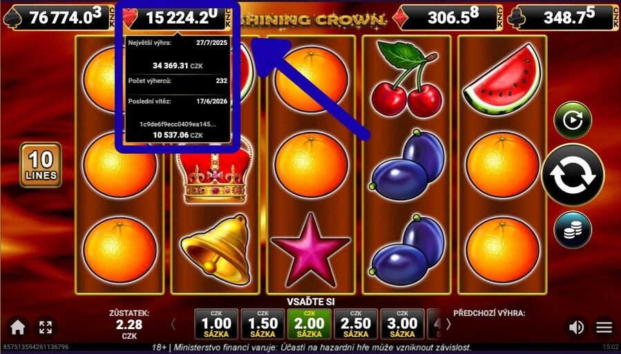 Detail jackpotového systému Amusnet Jackpot Cards